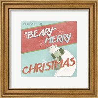 Framed 'Retro Christmas II' border=