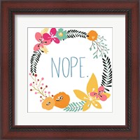 Framed 'Snarky Florals I' border=