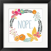 Snarky Florals I Framed Print