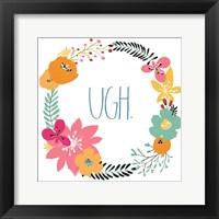 Snarky Florals IV Framed Print