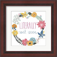 Framed 'Snarky Florals VI' border=