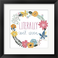 Snarky Florals VI Framed Print