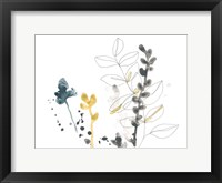 Navy Garden Inspiration VIII Framed Print