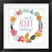 Snarky Florals V Framed Print