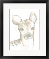 Deer Cameo I Framed Print