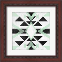 Framed 'Modern Aztec Motif I' border=