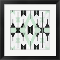 Modern Aztec Motif III Framed Print