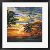 Framed Stunning Tropical Sunset II