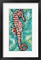 Radiant Seahorse I Framed Print