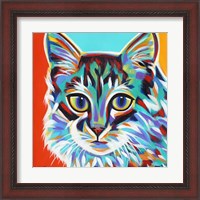 Framed 'Dramatic Cats II' border=