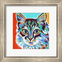 Framed 'Dramatic Cats II' border=