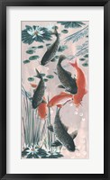 Framed Traditional Koi Pond II