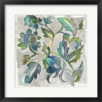 Sapphire Vine II Framed Print