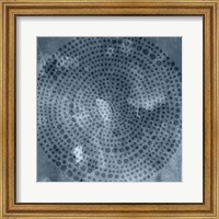 Framed 'Indigo Wheel I' border=