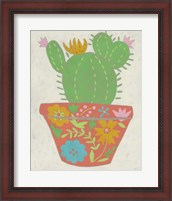 Framed 'Happy Cactus I' border=