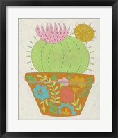 Happy Cactus III Framed Print