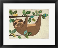 Framed Hanging Sloth
