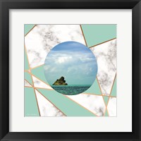 Framed Marble Polygonal Island