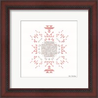 Framed 'Pink Aztec I' border=