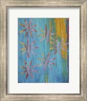 Framed 'Stained Glass Blooms I' border=