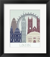 Framed 'London Skyline' border=