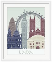 Framed 'London Skyline' border=