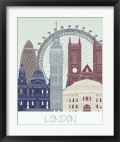 Framed 'London Skyline' border=