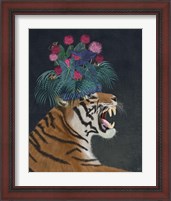 Framed 'Hot House Tiger 1' border=