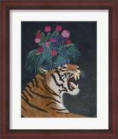 Framed 'Hot House Tiger 1' border=