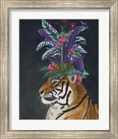 Framed 'Hot House Tiger 2' border=