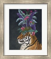 Framed 'Hot House Tiger 2' border=