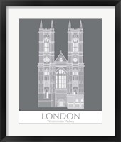 Framed London Westminster Abbey Monochrome