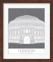 Framed 'London Albert Hall Monochrome' border=