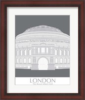 Framed 'London Albert Hall Monochrome' border=