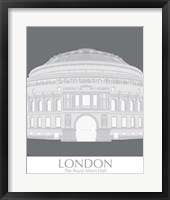 Framed 'London Albert Hall Monochrome' border=