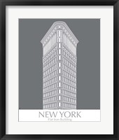 New York Flat Iron Building Monochrome Framed Print