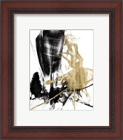 Framed 'Glam & Black IV' border=