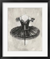 Black Ballet Dress II Framed Print