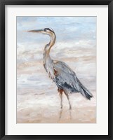 Beach Heron II Framed Print