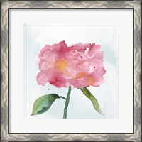 Framed 'Joyful Peony IV' border=