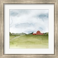 Framed 'Kentucky Sky II' border=