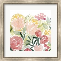 Framed 'Sunkissed Posies I' border=