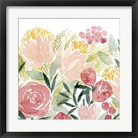 Framed 'Sunkissed Posies I' border=