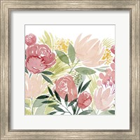 Framed 'Sunkissed Posies II' border=