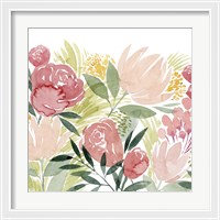 Framed 'Sunkissed Posies II' border=