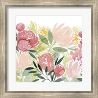 Framed 'Sunkissed Posies II' border=