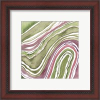 Framed 'Up Close Agate I' border=