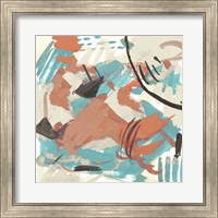 Framed 'Abstract Composition II' border=