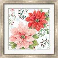 Framed 'Country Poinsettias II' border=