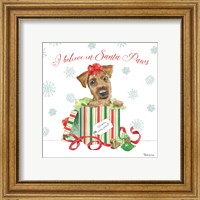 Framed 'Holiday Paws II' border=